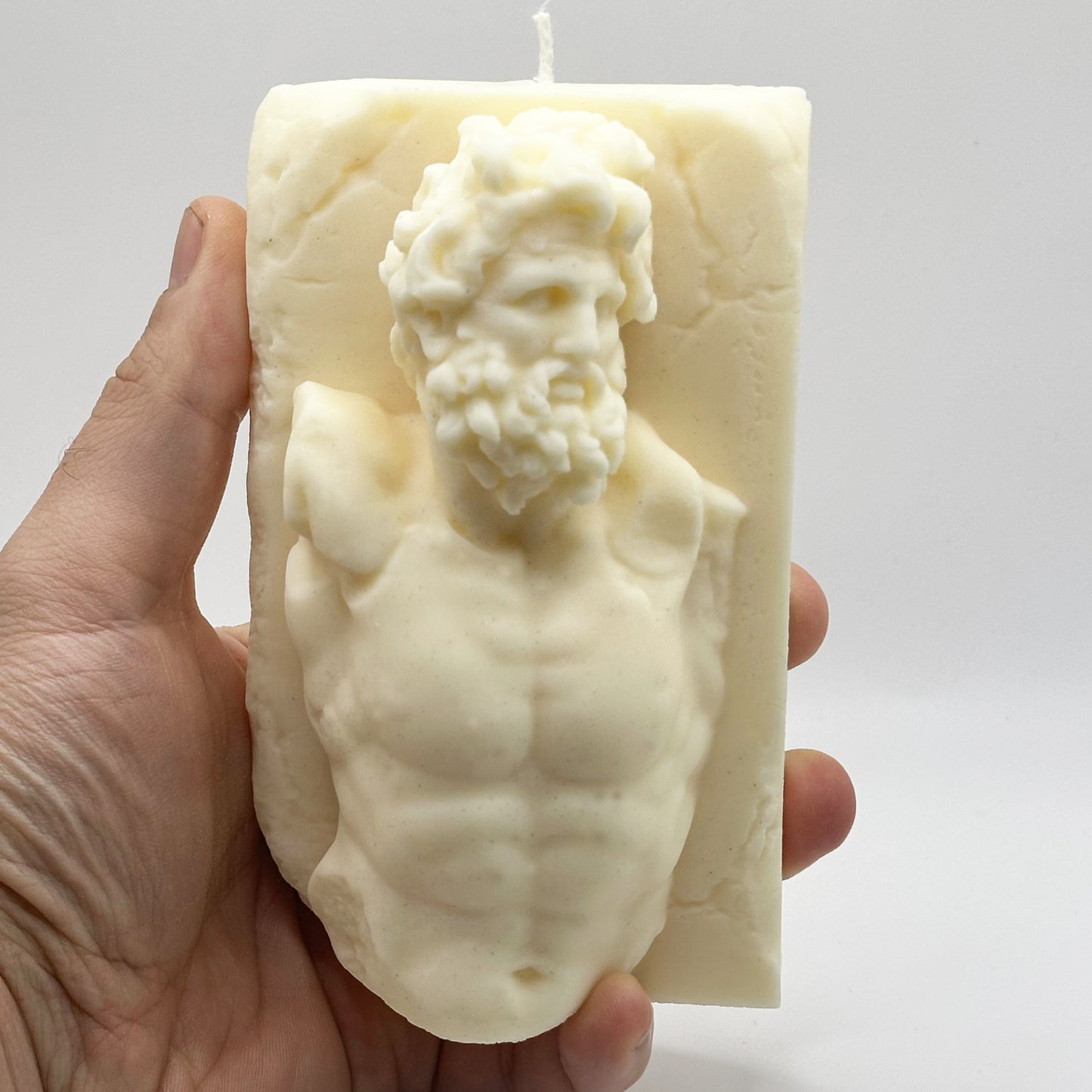 Greek Laocoön Candle – Klytios Sculpture Candle – Handmade Soy Wax Classical Statue – Decorative Art Candle – 300g