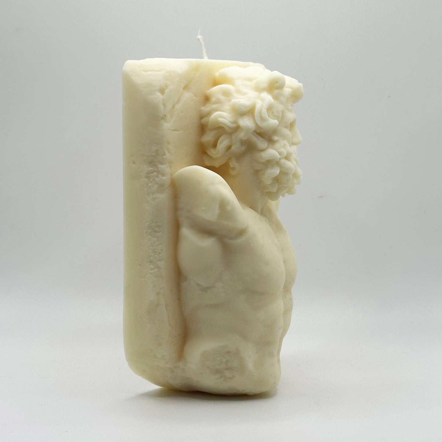 Greek Laocoön Candle – Klytios Sculpture Candle – Handmade Soy Wax Classical Statue – Decorative Art Candle – 300g