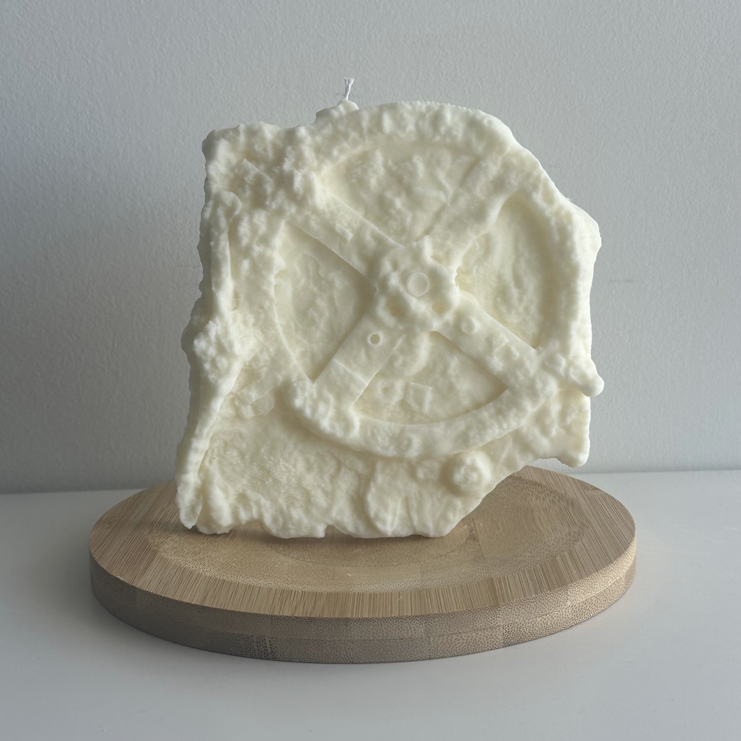 Antikythera Mechanism Sculptural Candle – Handmade Decorative Candle Inspired by Ancient Artifact – Unique Home Decor - Birthday Gift