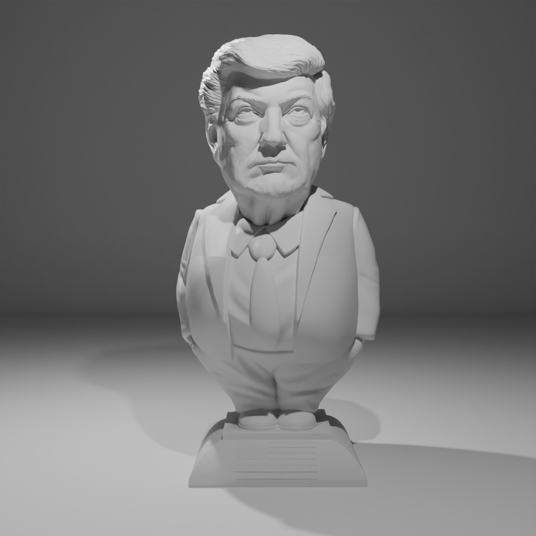 Trump Candle: Custom Sculptural 3D Caricature