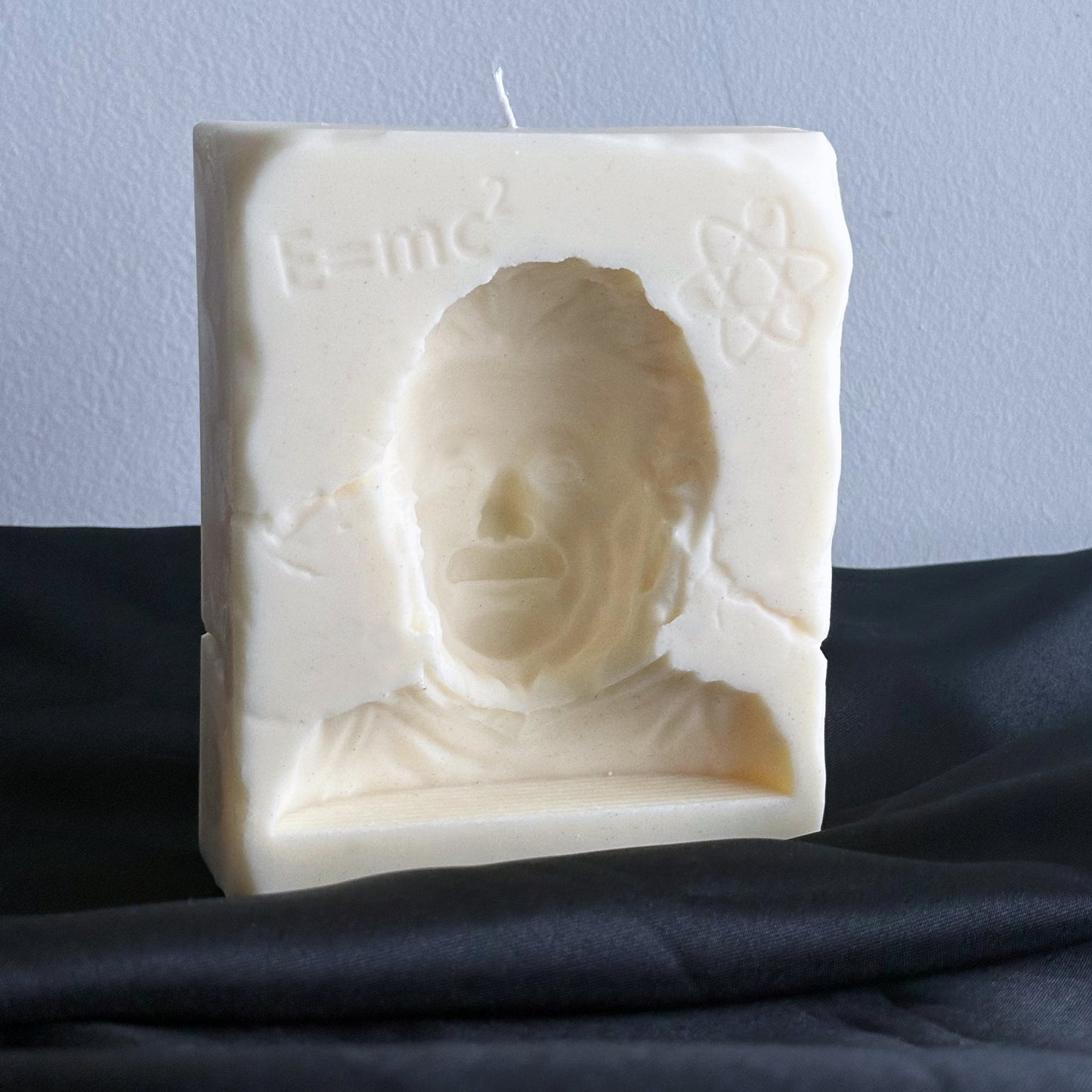 Albert Einstein Candle - E=MC2 3D Optical Illusion Candle - Physics Gift For Science Lovers