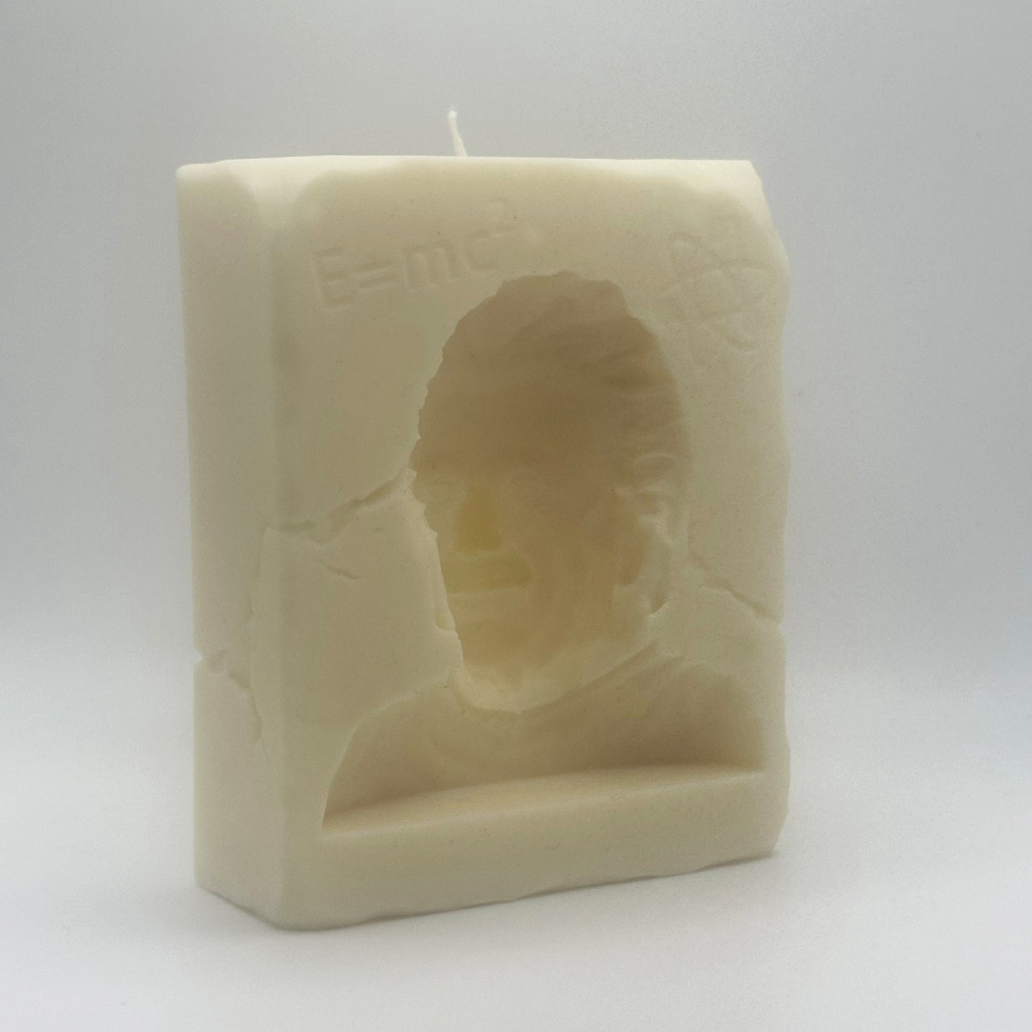 Albert Einstein Candle - E=MC2 3D Optical Illusion Candle - Physics Gift For Science Lovers