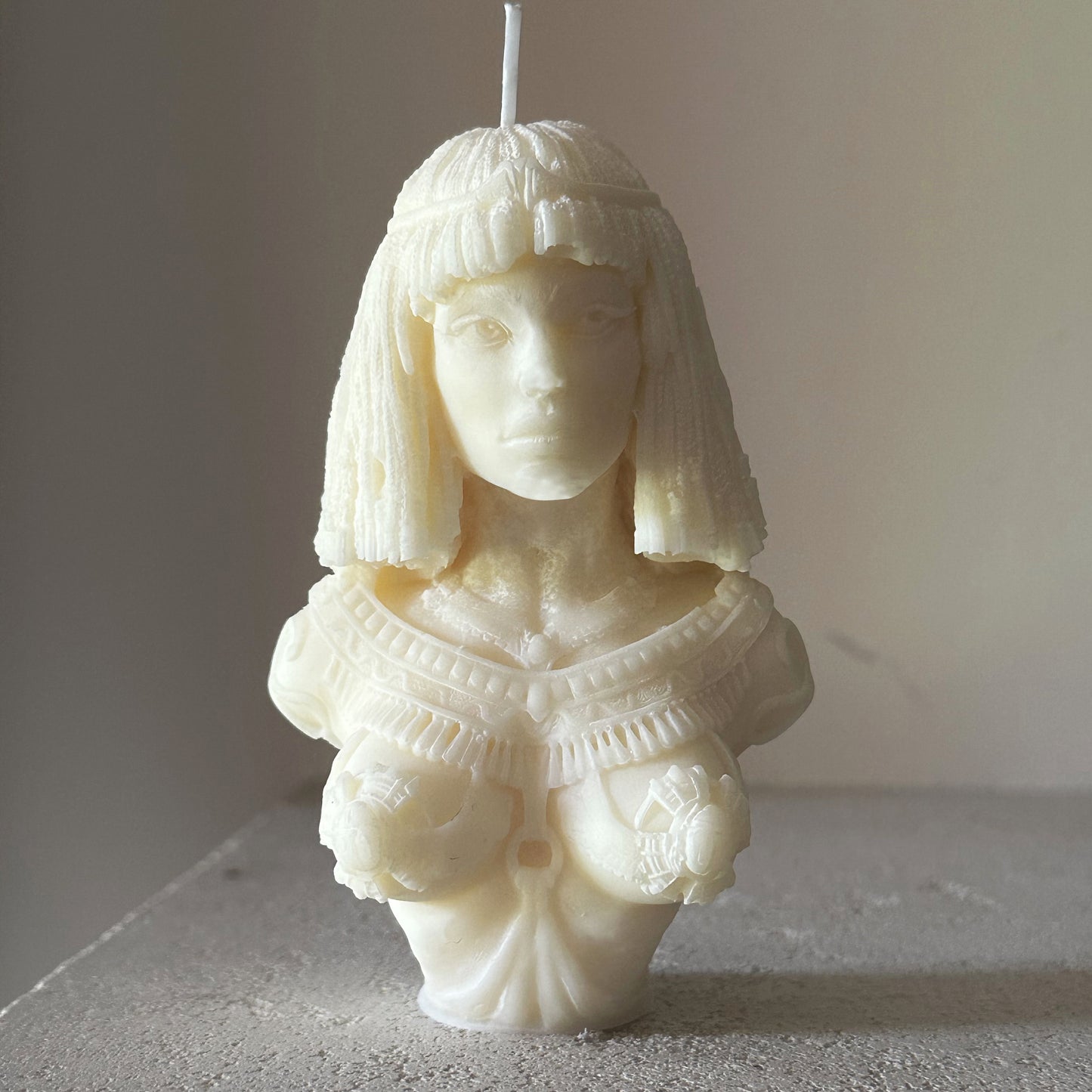 Egyptian Sculptural Candle | Cleopatra | Candle Gift | Artsy Candle | Soy Candle