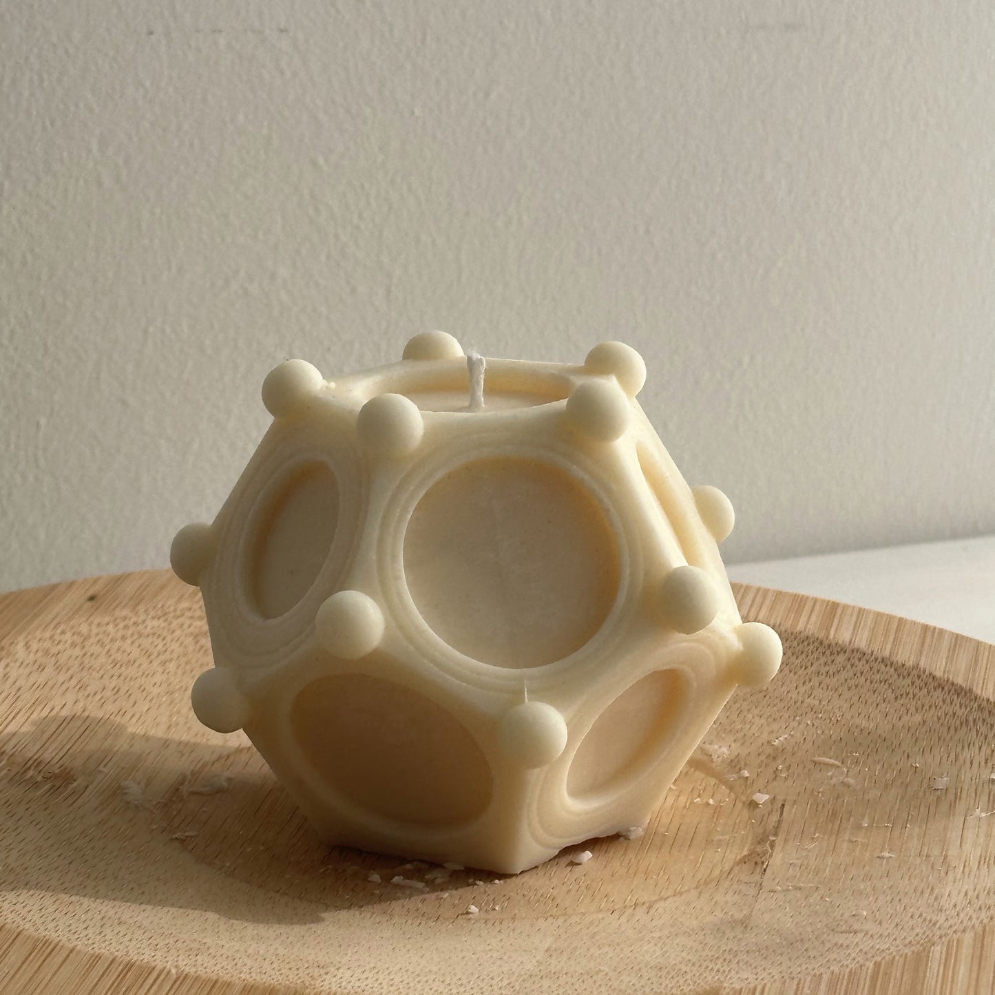 Ancient Roman Dodecahedron Candle – Mysterious Symbol – Handcrafted Scented Soy Wax – Unique Home Decor & Birthday Gift