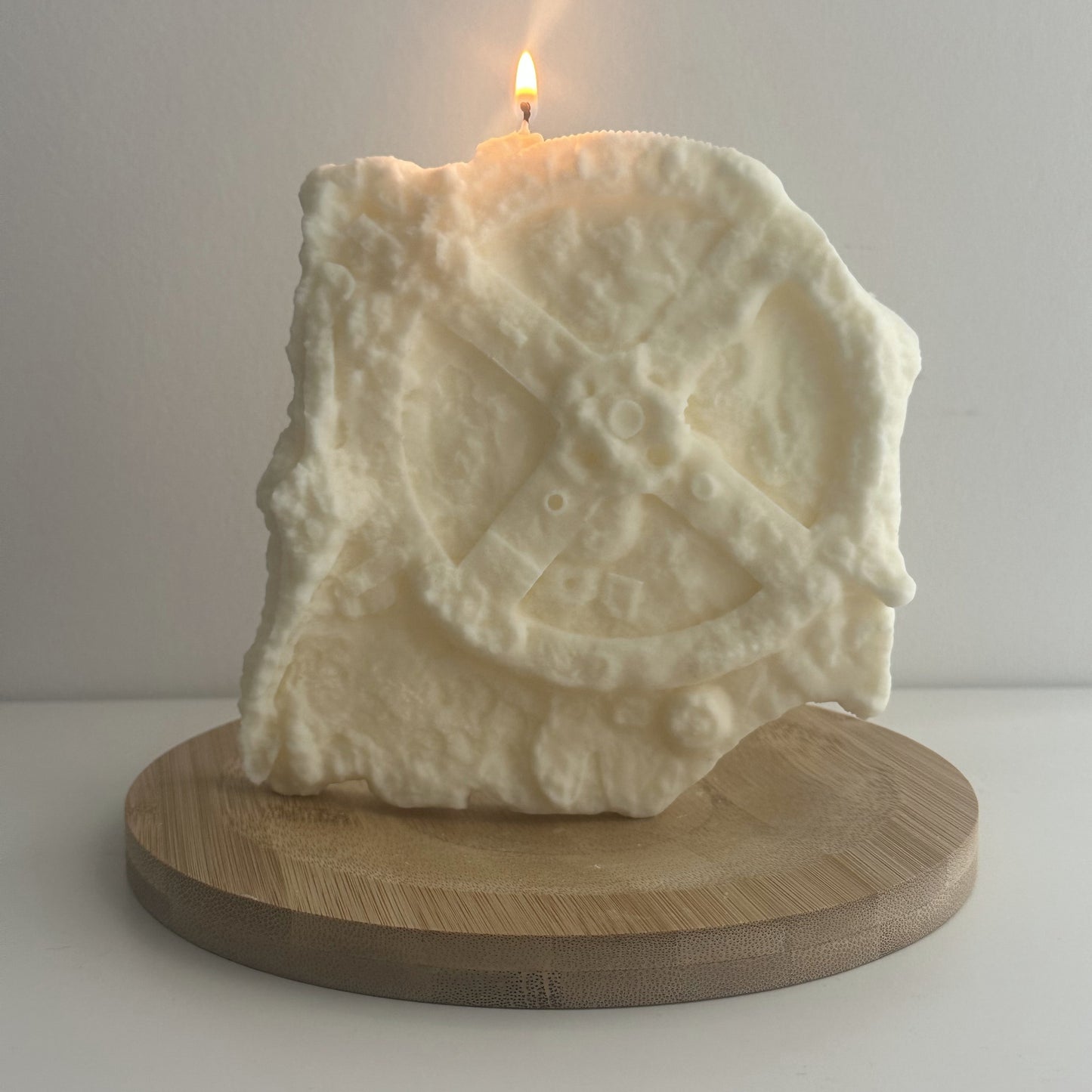 Antikythera Mechanism Sculptural Candle – Handmade Decorative Candle Inspired by Ancient Artifact – Unique Home Decor - Birthday Gift